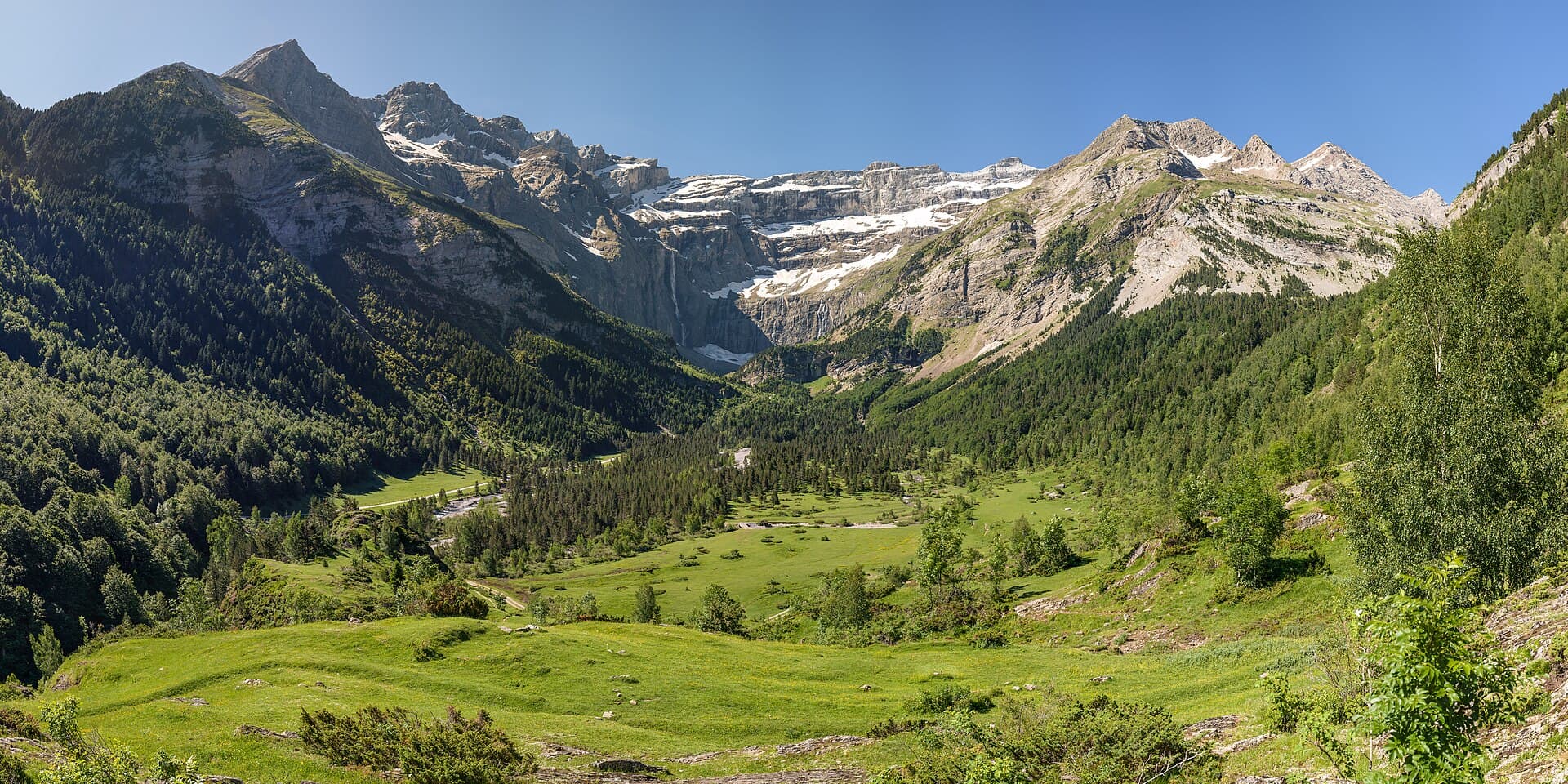 De Cirque de Gavarnie, het natuurlijke amfitheater boven de finishplaats Gavarnie-Gèdre